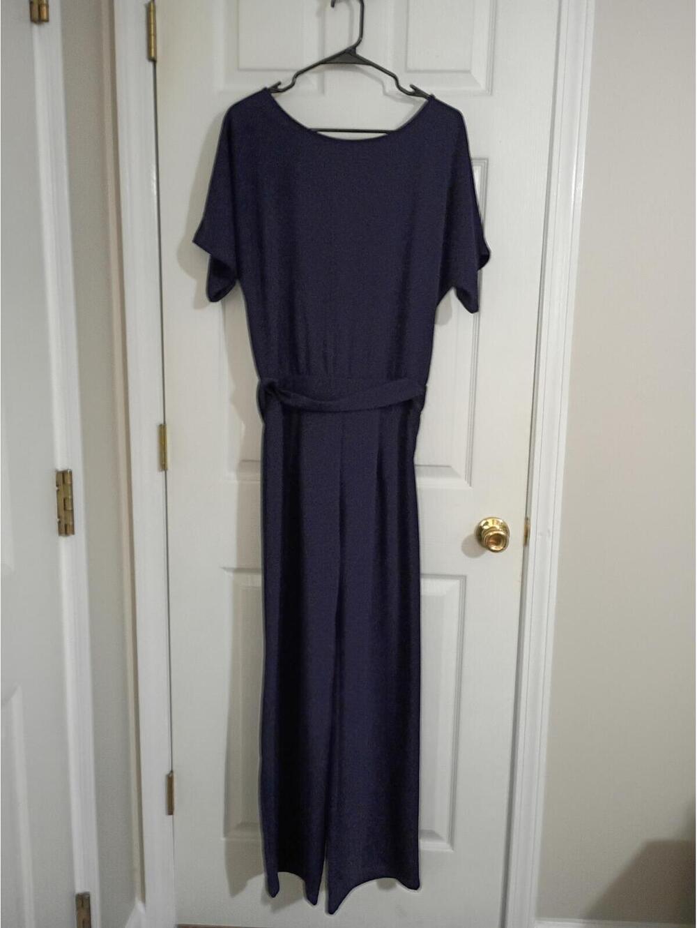 Black Wide Leg Jumpsuit with Belt